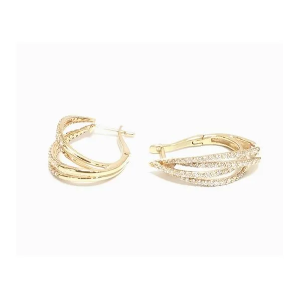 .75 CTW Diamond Hoops 14K Yellow Gold Confer’s Jewelers Bellefonte, PA