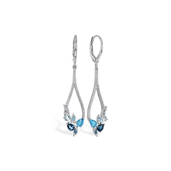 Blue Topaz and Diamond Dangle Earrings Confer’s Jewelers Bellefonte, PA