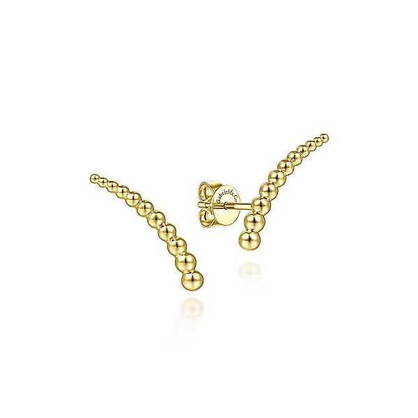14K Yellow Plain Gold Stud Earrings Confer’s Jewelers Bellefonte, PA