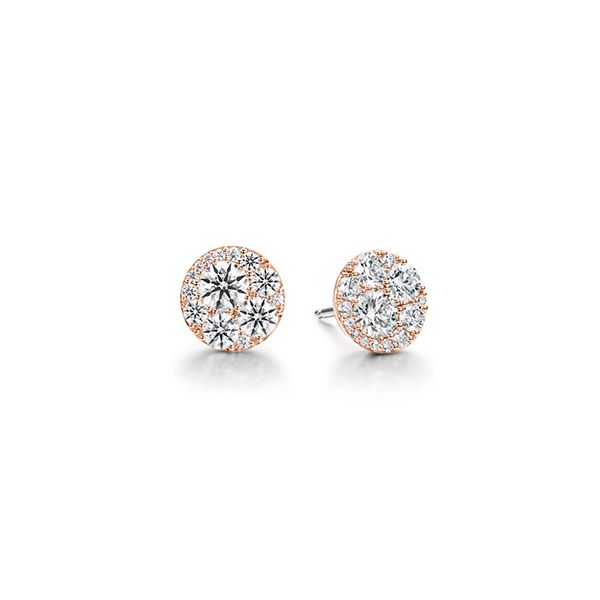 HOF 18K Rose Gold Tessa Diamond Circle Earrings Confer’s Jewelers Bellefonte, PA