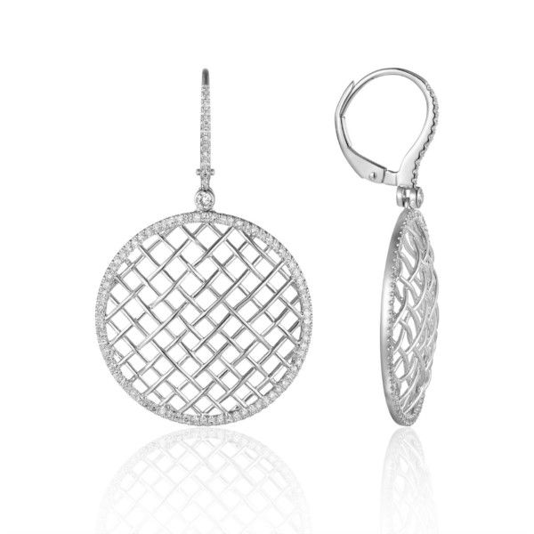 14K Yellow Gold Diamond Basket Dangle Earrings Confer’s Jewelers Bellefonte, PA