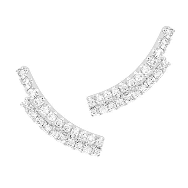 14K White Gold Lab Grown Diamond Fashion Earrings Confer’s Jewelers Bellefonte, PA