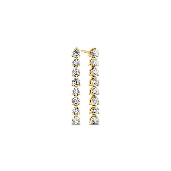 18 Karat Yellow Gold Cascade Small Stiletto Diamond Earrings Confer’s Jewelers Bellefonte, PA