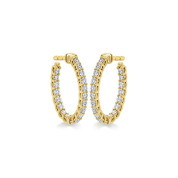 HOF 18K Yellow Gold Signature Small Oval Hoops Confer’s Jewelers Bellefonte, PA