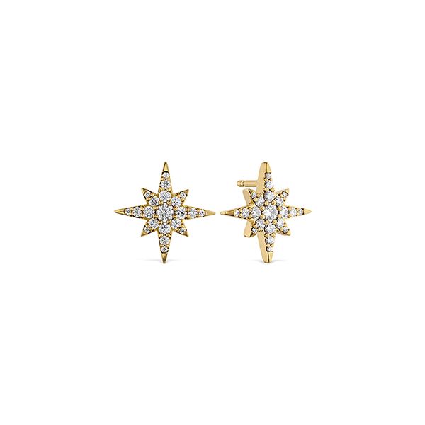 HOF 18K Yellow Gold Charmed Starburst Earrings Confer’s Jewelers Bellefonte, PA