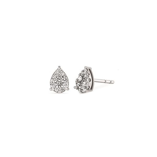 14K White Gold I Cherish™ Diamond Pear Shape Stud Earrings Confer’s Jewelers Bellefonte, PA