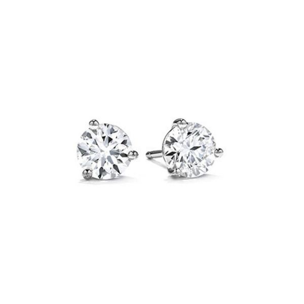18 Karat White Gold Martini Set Diamond Stud Earrings Confer’s Jewelers Bellefonte, PA