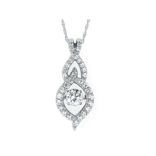 Dancing Diamond Pendant .51ctw 14K  White Gold Confer’s Jewelers Bellefonte, PA