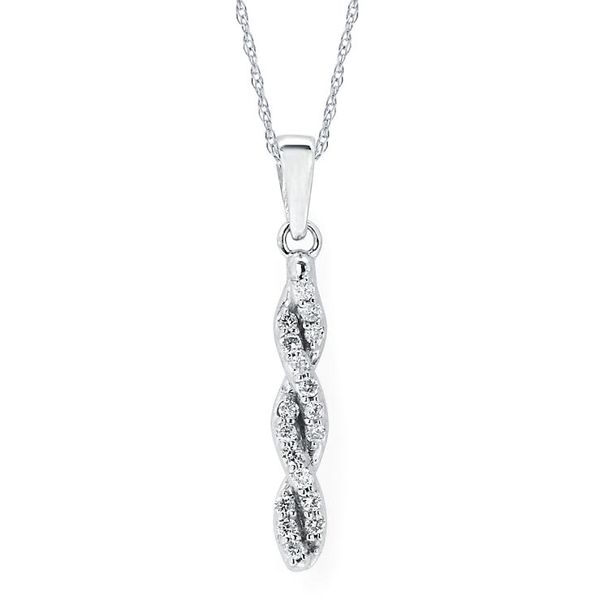 Love Entwined Diamond Pendant .09ctw 14K White Gold Confer’s Jewelers Bellefonte, PA