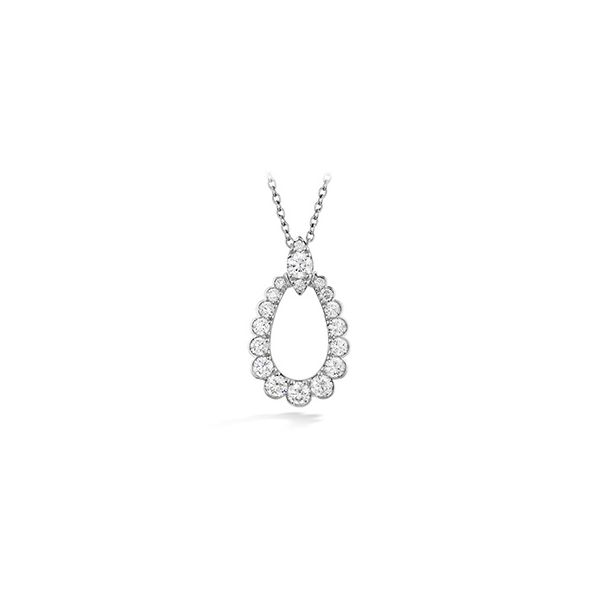 HOF 18K White Gold Aerial Regal Teardrop Pendant Confer’s Jewelers Bellefonte, PA