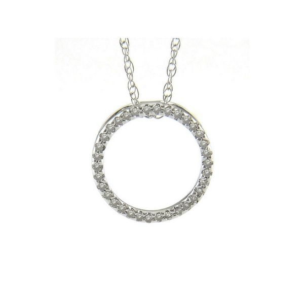 14K Diamond Circle Pendant Confer’s Jewelers Bellefonte, PA