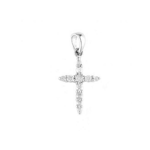 White Gold Diamond Cross Pendant Confer’s Jewelers Bellefonte, PA