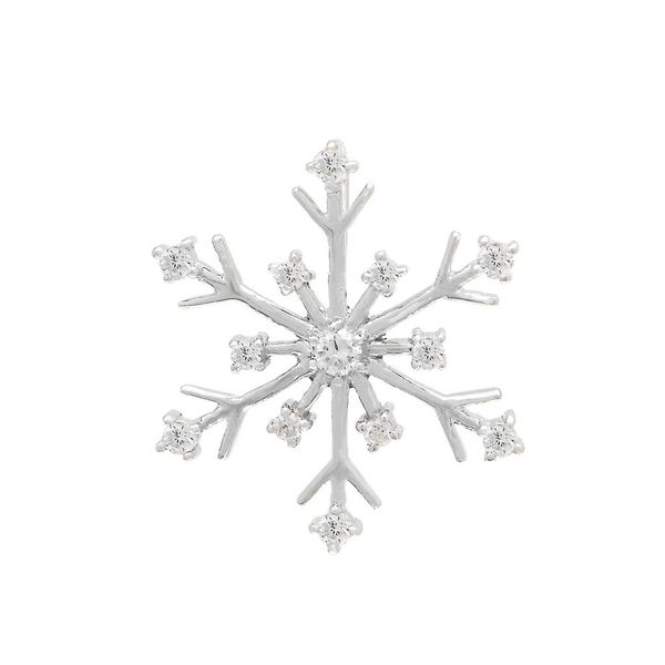 14K White Gold Diamond Snowflake Pendant Confer’s Jewelers Bellefonte, PA