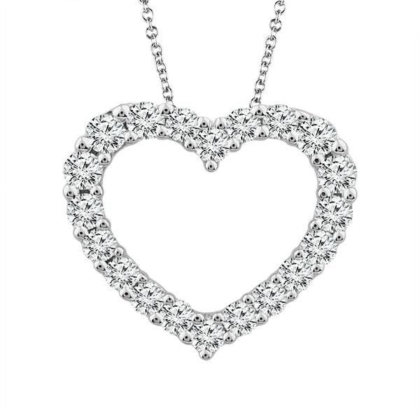 10K White Gold Small Diamond Heart Pendant Confer’s Jewelers Bellefonte, PA