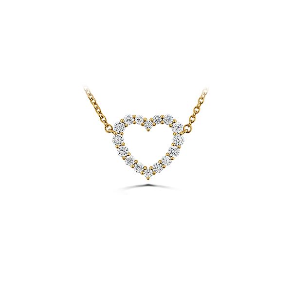 HOF 18K Yellow Gold Signature Medium Heart Pendant Confer’s Jewelers Bellefonte, PA