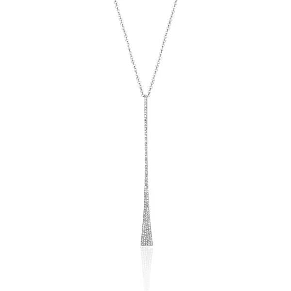 14K White Gold Long Diamond Pendant Confer’s Jewelers Bellefonte, PA