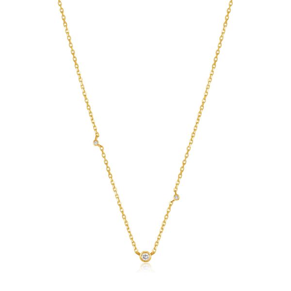 14kt Yellow Gold Triple Natural Diamond Necklace Confer’s Jewelers Bellefonte, PA