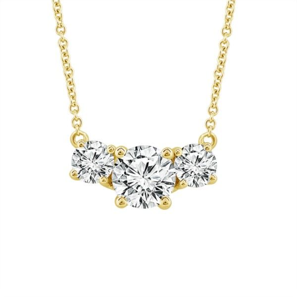 14 Karat Yellow Gold 3 Diamond Pendant Confer’s Jewelers Bellefonte, PA