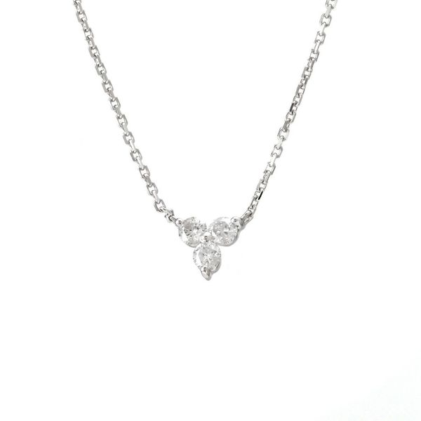 14 Karat White Gold Small Diamond Fashion Necklace Confer’s Jewelers Bellefonte, PA