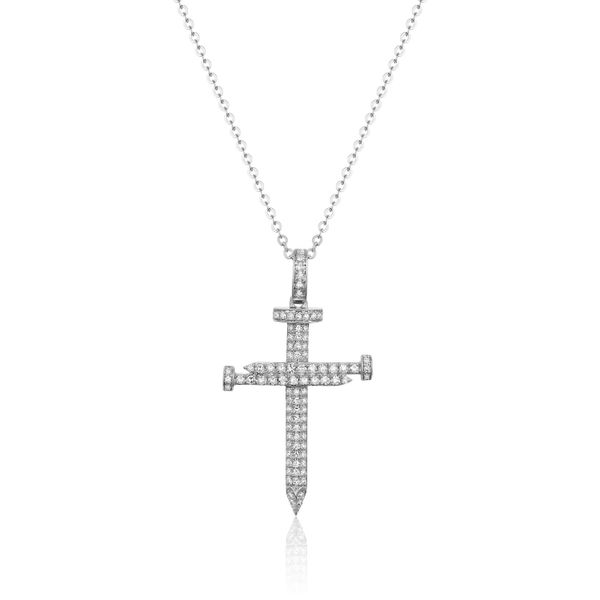 14K White Gold Diamond Cross Pendant Confer’s Jewelers Bellefonte, PA