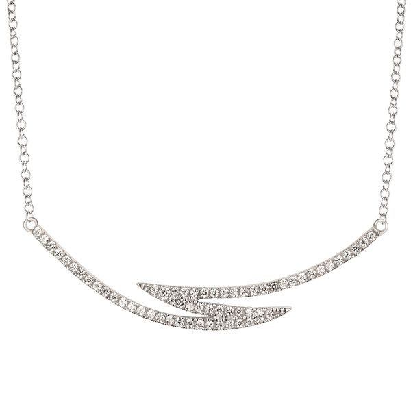 14K White Gold Diamond Bar Necklace Confer’s Jewelers Bellefonte, PA