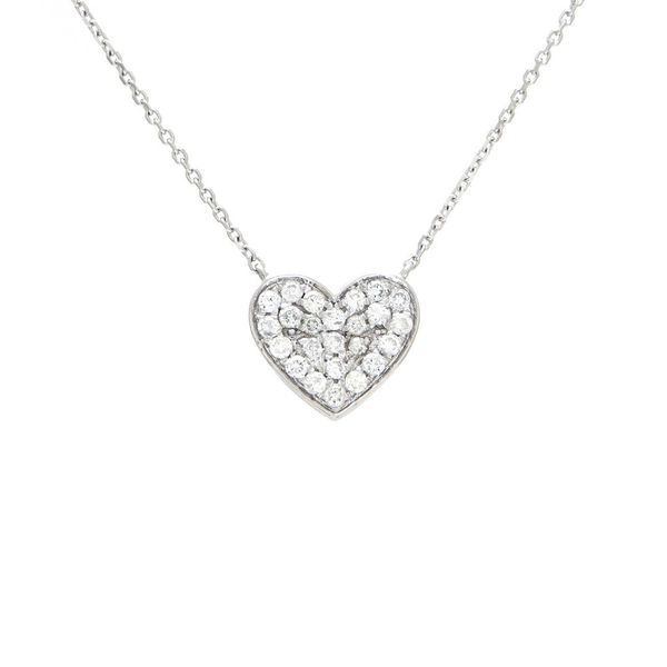 14K White Gold Diamond Heart Necklace Confer’s Jewelers Bellefonte, PA
