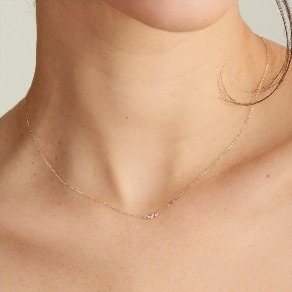 14kt Gold Stargazer Natural Diamond Constellation Necklace Image 2 Confer’s Jewelers Bellefonte, PA