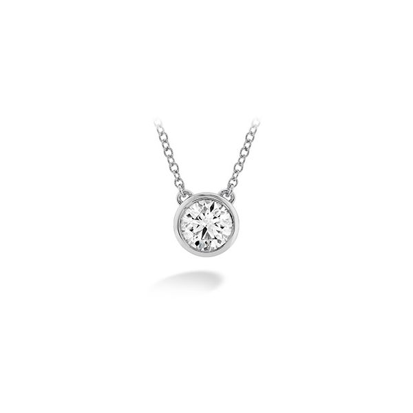 18 Karat White Gold Classic .25ctw Diamond Bezel Solitaire Pendant Confer’s Jewelers Bellefonte, PA