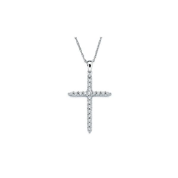 14 Karat White Gold Diamond Cross Pendant Confer’s Jewelers Bellefonte, PA