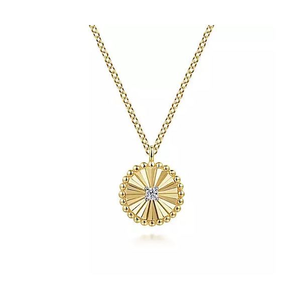14K White-Yellow Gold Bujukan Diamond Cut Pendant Necklace Confer’s Jewelers Bellefonte, PA