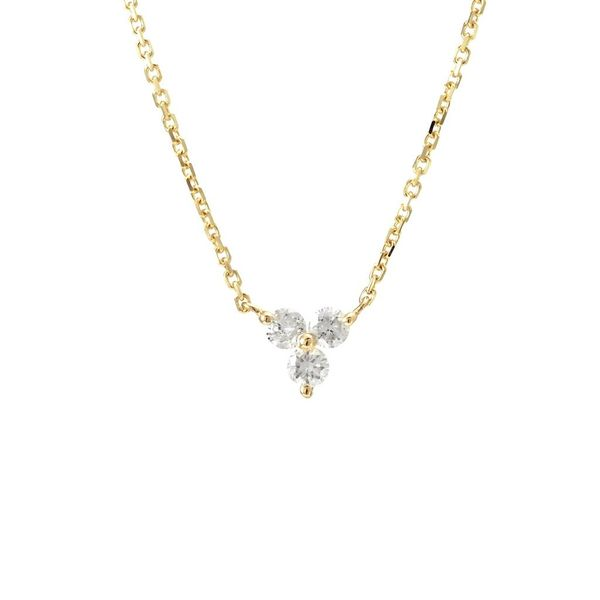 14 Karat Yellow Gold Small Diamond Fashion Necklace Confer’s Jewelers Bellefonte, PA
