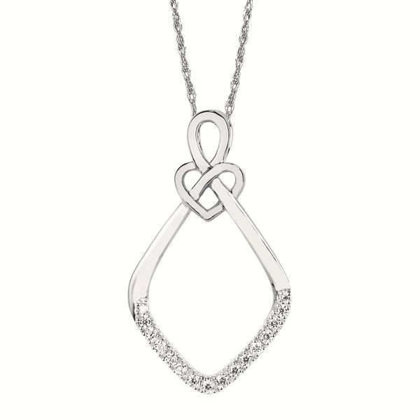 14 Karat White Gold Diamond Fashion Pendant Confer’s Jewelers Bellefonte, PA
