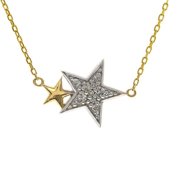 Diamond 2-Tone Star Necklace Confer’s Jewelers Bellefonte, PA