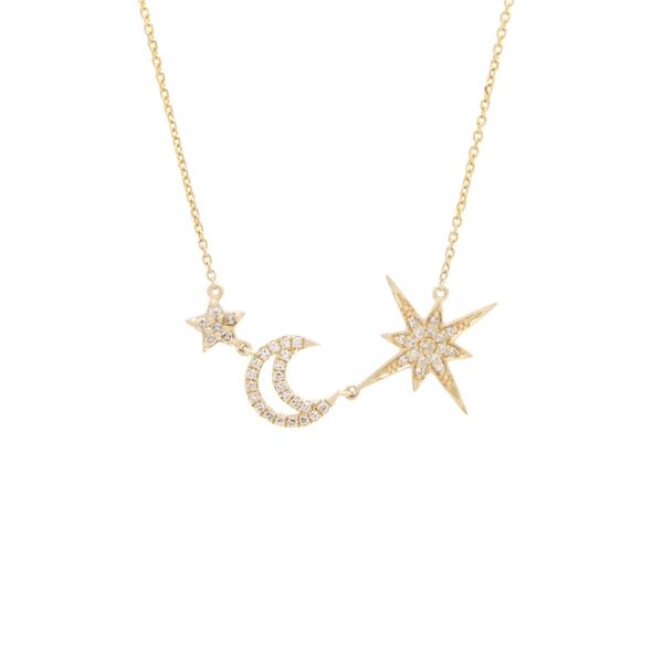 Moon with 2 Star Diamond Necklace Confer’s Jewelers Bellefonte, PA