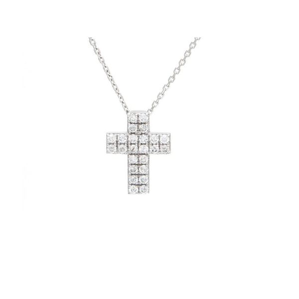 Diamond Cross Necklace 14K White Gold Confer’s Jewelers Bellefonte, PA