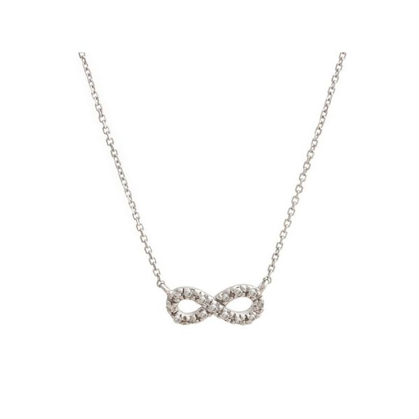 Diamond Infinity Necklace 14K White Gold Confer’s Jewelers Bellefonte, PA