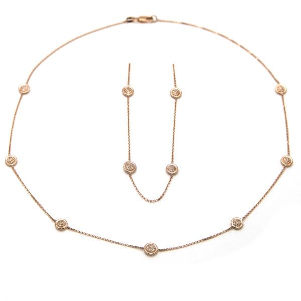 14K Rose Gold Diamond Necklace Confer’s Jewelers Bellefonte, PA