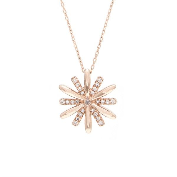 14K Rose Gold Diamond Fashion Necklace Confer’s Jewelers Bellefonte, PA