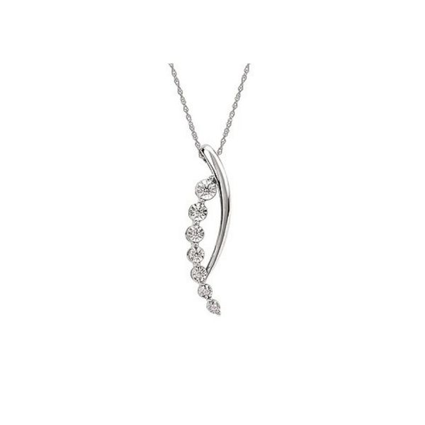 14K White Gold Diamond Journey Pendant Confer’s Jewelers Bellefonte, PA