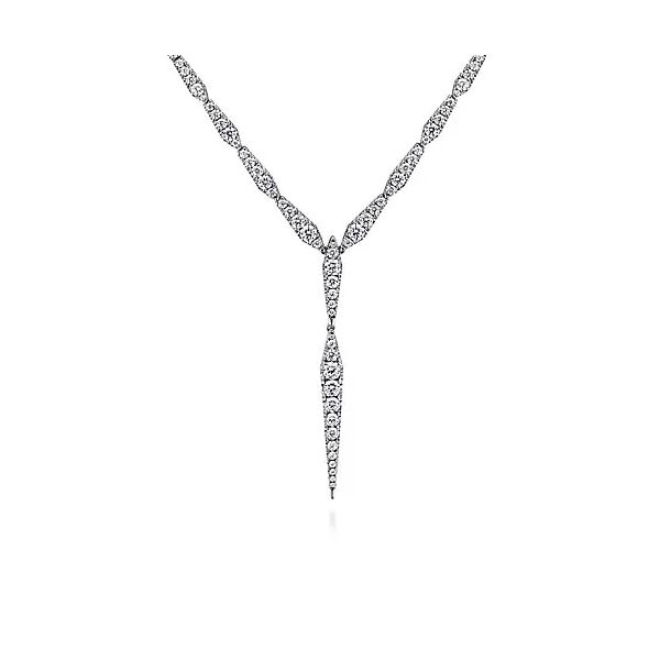 18K White Gold Diamond Spear Y Fashion Necklace Confer’s Jewelers Bellefonte, PA