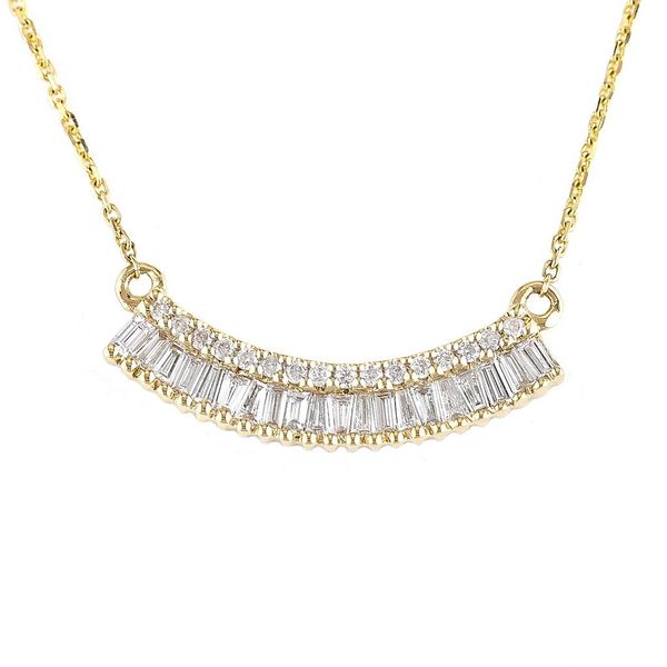 14k Yellow Gold Diamond Bar Necklace Confer’s Jewelers Bellefonte, PA