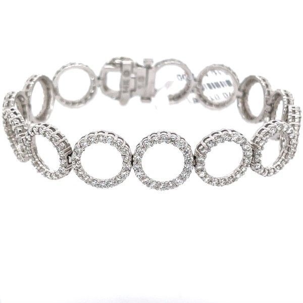 14K White Gold Diamond Circle Bracelet 4.62ctw Confer’s Jewelers Bellefonte, PA