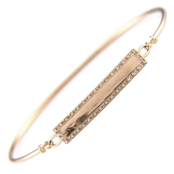 14K Rose Gold Diamond Brangle Bracelet Confer’s Jewelers Bellefonte, PA