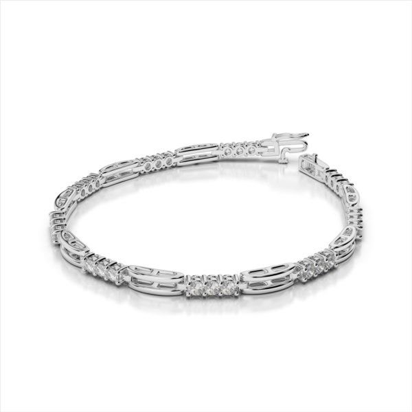 14K White Gold Diamond Tennis Style Bracelet Confer's Jewelers Bellefonte, PA