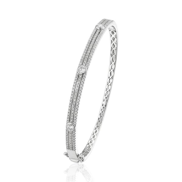 14K White Gold Diamond Bangle Bracelet Confer’s Jewelers Bellefonte, PA