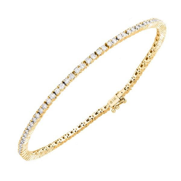 14K Yellow Gold Diamond Tennis Bracelet Confer’s Jewelers Bellefonte, PA