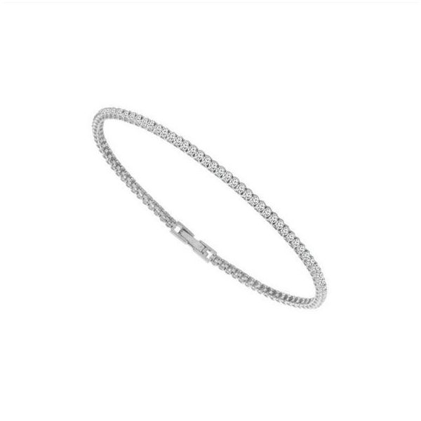 14K White Gold Flexible Diamond Tennis Bracelet Confer’s Jewelers Bellefonte, PA