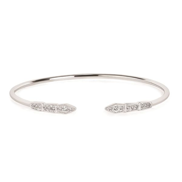 14K White Gold Diamond Open Bangle Bracelet Confer’s Jewelers Bellefonte, PA