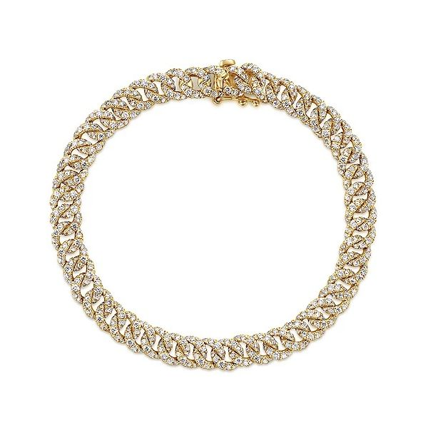 14K Yellow Gold Diamond Link Tennis Bracelet Confer’s Jewelers Bellefonte, PA