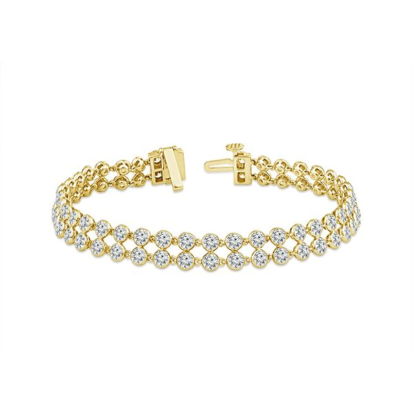 14 Karat Yellow Gold Lab Grown Diamond Skyset Fashion Bracelet - 8.17CTW Confer’s Jewelers Bellefonte, PA